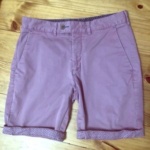 Ted Baker London Mauve Chino Shorts 30R